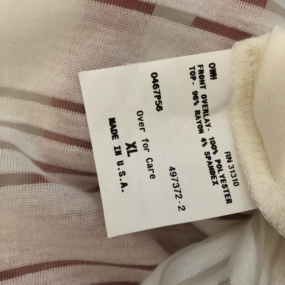 AB Studio 3/4 Sleeve Sheer Overlay Top - Picture 7 of 8